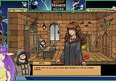 Big Tit Brunette Witch Trainer In Silver Game Anime Hentai Part 19 Featuring Sexy Tits