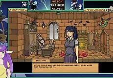 Big Tit Brunette Witch Trainer In Silver Game Anime Hentai Part 19 Featuring Sexy Tits
