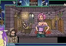 Big Tit Brunette Witch Trainer In Silver Game Anime Hentai Part 19 Featuring Sexy Tits