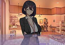 in summer clover harem hentai game ep 4, cute teen gets caught in anime style