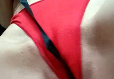 playing with ribbon accidentally