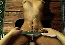 POV BDSM BOUND WHORE CREAMED AND PISSES