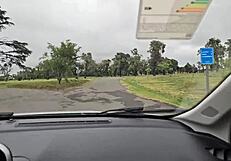 They find me giving a blowjob to my stepbrother in the car cum mouth