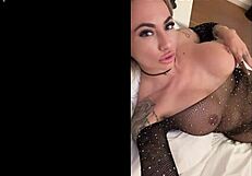 Big breasted MILF in a tiny top shows off her assets