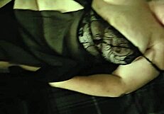 step mom’s pretty face gets covered in cum after jerking off in amateur bbw action