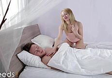 Pasty-Ass Blonde With A Delicious Pink Pussy Gets Banged In A Glamcore Scene