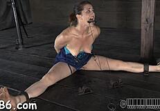 Hardcore video scene with intense action