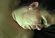 step mom’s pretty face gets covered in cum after jerking off in amateur bbw action