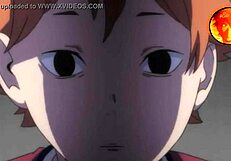 Watch Uedu Kun get spitroasted by monster alien in anime