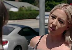 stepbrother fucks stepsister while friend watches