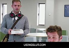 Office fantasies with an insatiable slut at work
