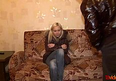 Hardcore Fuck Bent Over Betsey Kite's Shaved Pussy