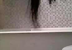 spying on sister in bath