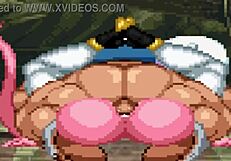 Hentai mugen showcases majin android 21 in action.