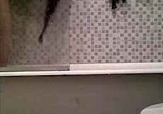 spying on sister in bath