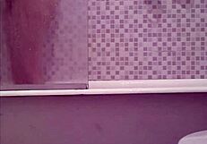 spying on sister in bath