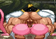 Hentai Mugen tampilkan majin android 21 dalam aksi.