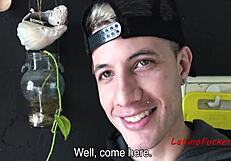 Latino gay couple’s bisexuality is explored in this webcam sex act