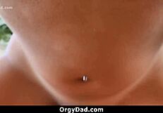 Stepdaughter helps her stepfather in his recovery and they both get intimate with others