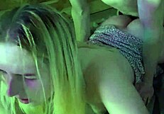 They're fucking on the party floor while everyone dances