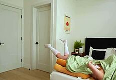 Sneaky Step-Sis Swaps Toy for Real Pussy