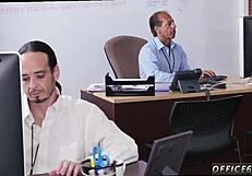 Young Japanese gay men engage in blowjob and anal sex in sexual class movie scene