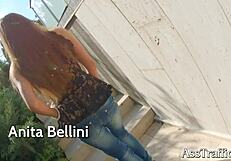 petite 18+ teen gets rough double penetration in ass traffic 3some with ass to mouth action