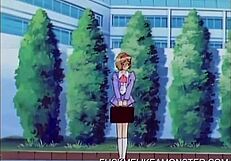 动漫眼镜骚货被狂野幻想中拳交