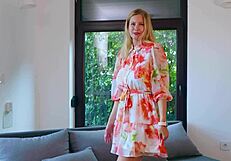 The Porn Actress Shows Dresses Walk