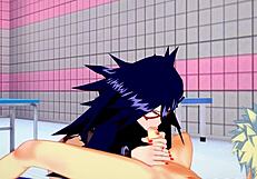 watch bakugou katsuki give namuri kayama a blowjob cumshot and creampie fuck