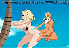 Big-titted babes get fucked in outdoor anime game scenes