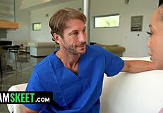 gorgeous 18+ babysitter swears it's our little secret from the wife