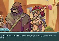 Akaburs star channel 34 part 59 features princess with big tits in fantasy game.