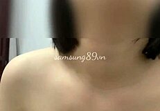 Beautiful Vietnamese webcam model Vo has big natural tits and loves to masturbate on camera
