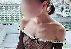 Can You Resist This Sheer Maid Cosplay? Asian Photoshoot in Japanese Anime Style!