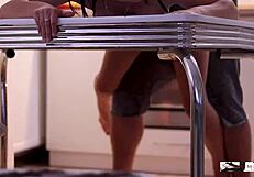 Quick Dinner Prep With Amateur Couple And Big Tits