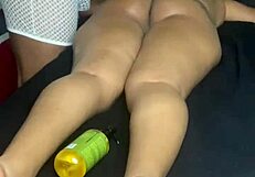 i practicing sensual massage on my pretty step sister.