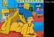 Fitness slut Marge gets her ass pounded hard