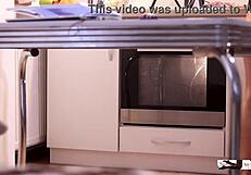 Quick Dinner Prep With Amateur Couple And Big Tits