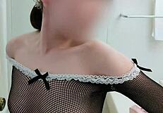 Can You Resist This Sheer Maid Cosplay? Asian Photoshoot in Japanese Anime Style!