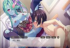 Rich Girl's Cunnilingus and Masturbation in Hentai