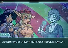 Akaburs star channel 34 part 59 features princess with big tits in fantasy game.