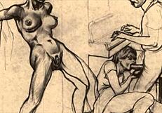 经典风格的复古情色画作勾起好奇和隐秘欲望