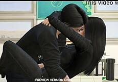 Damon and Elena in Steamy Classroom 3D Hentai Scene Preview