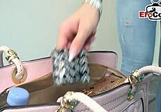 Damn! German Housewife with Big Natural Tits Bangs a Huge Black Cock!