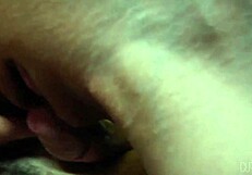 close up of virgin pussy dripping with cum after intense grinding and rubbing