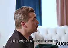 sniffer gets a lucky break watching czech wife with tattoo