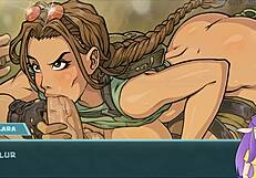 Star Chanel As Lara Croft: Glasses And Gloves In A Surprising Blowjob Scene