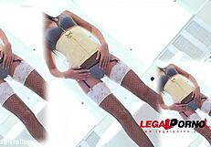 Maria devine in a close-up double penetration anal scene