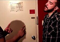 Amica mea rides big cock in front of her cuckold hubby, experiencing humiliation and interracial pleasure.